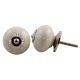 Cream White Line Dotted Knob